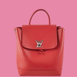 Louis Vuitton Lockme Backpack Red